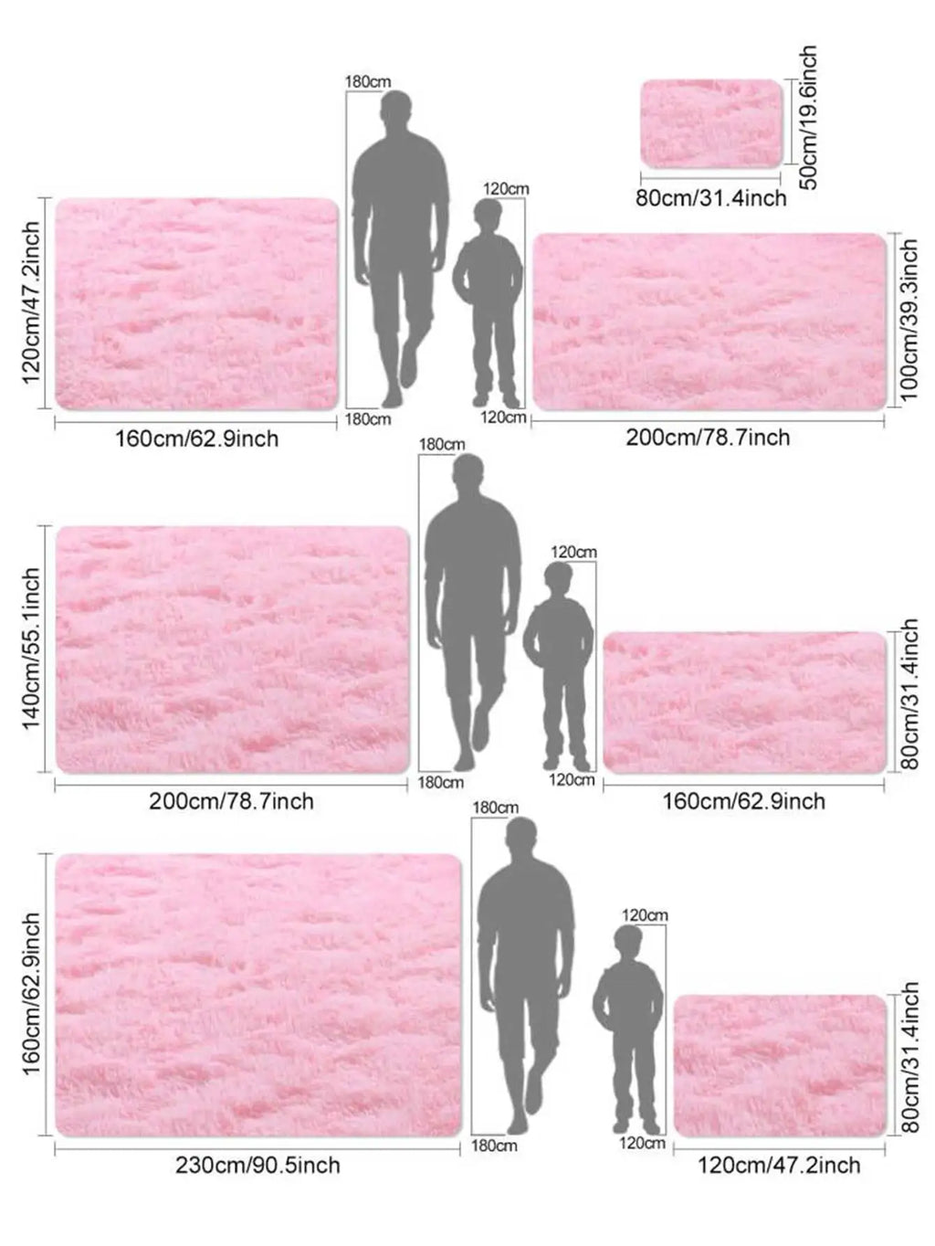 Tapis shaggy enfant Rosélia