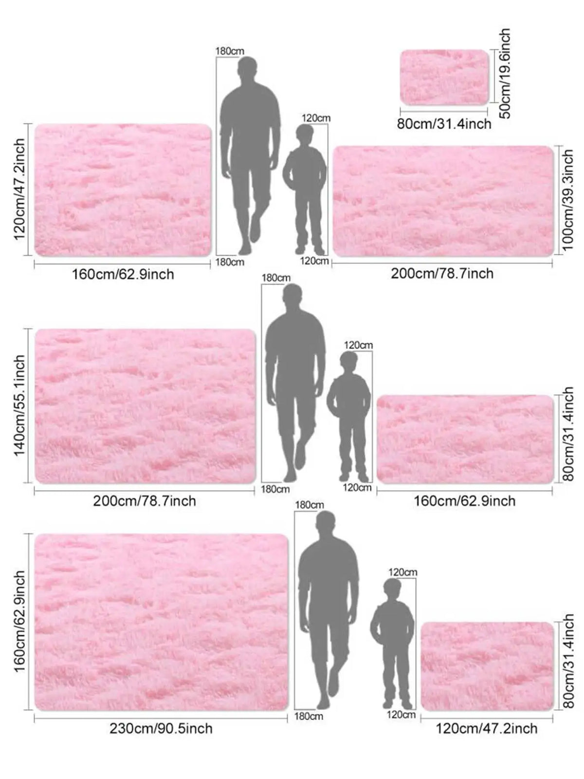 Tapis shaggy enfant Rosélia