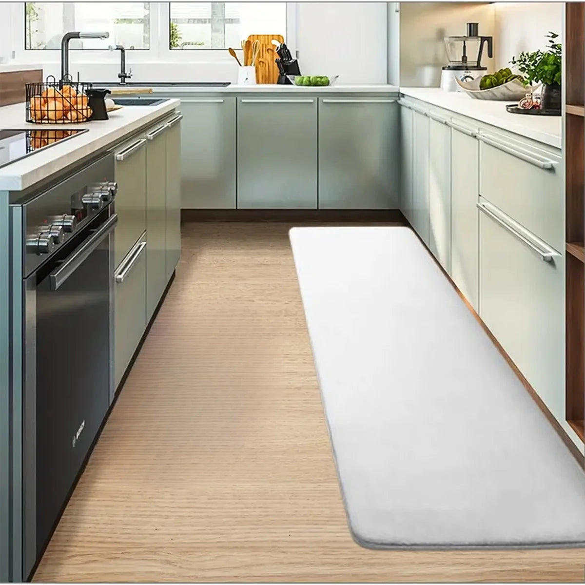 Tapis de cuisine uni Linéa