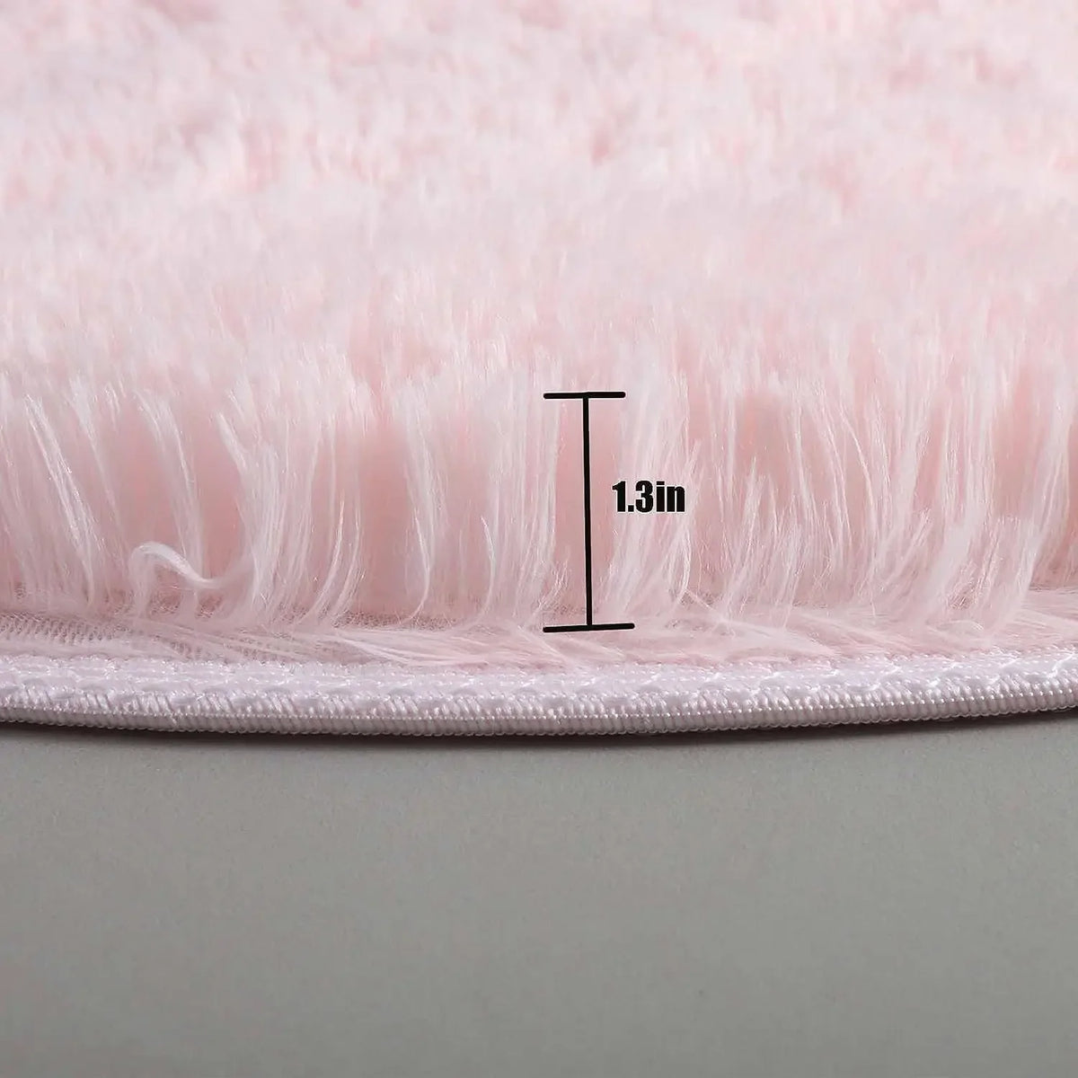 Tapis rond shaggy Nuage