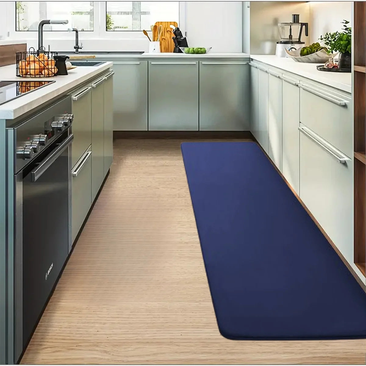 Tapis de cuisine uni Linéa