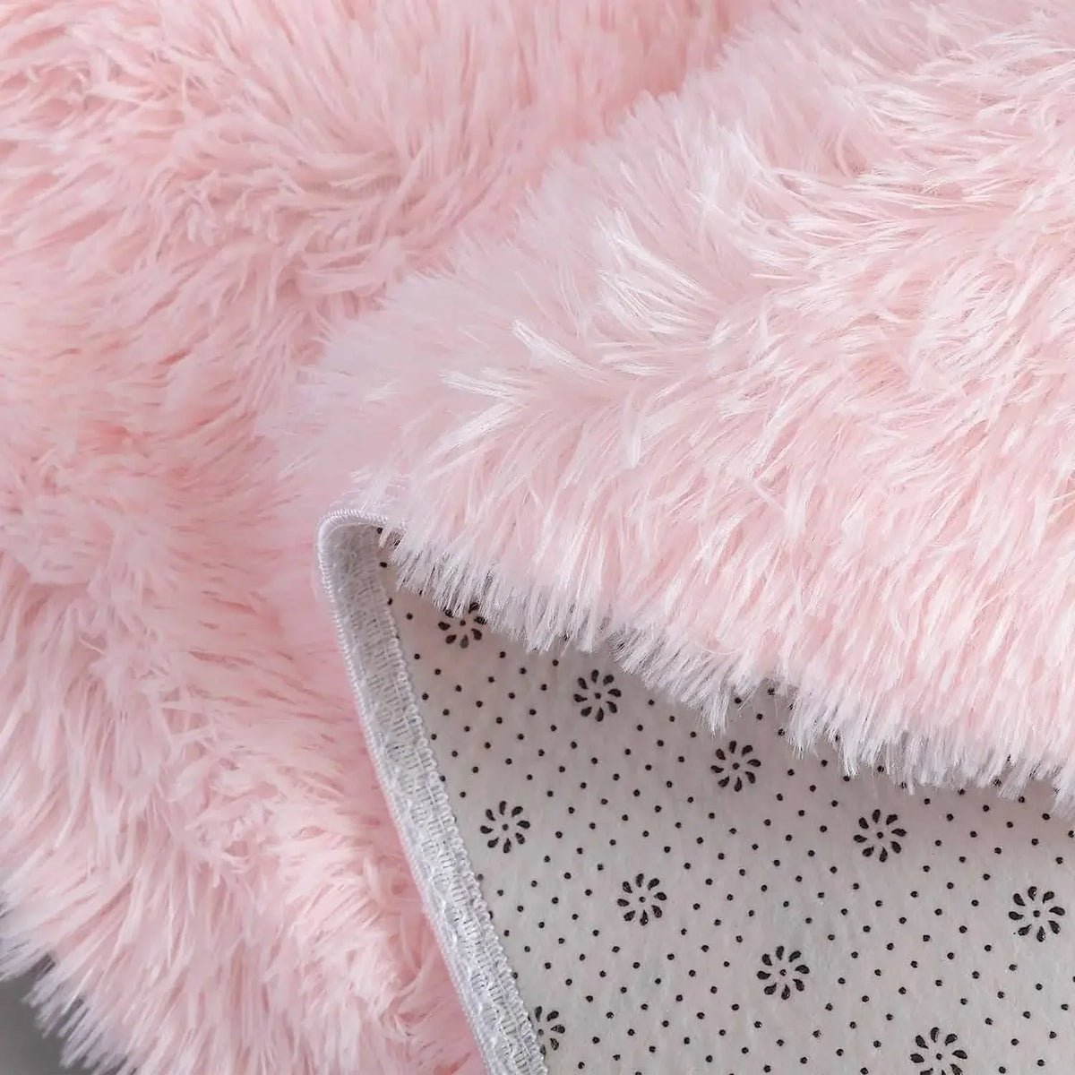 Tapis rond shaggy Nuage