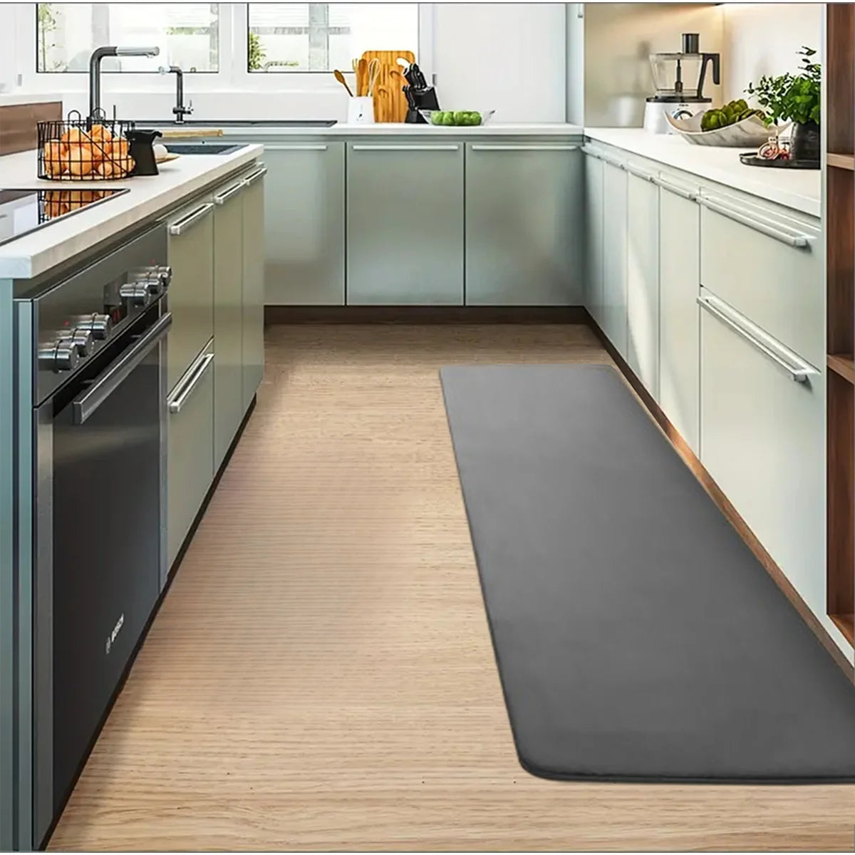 Tapis de cuisine uni Linéa
