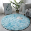 Tapis rond shaggy Nuage