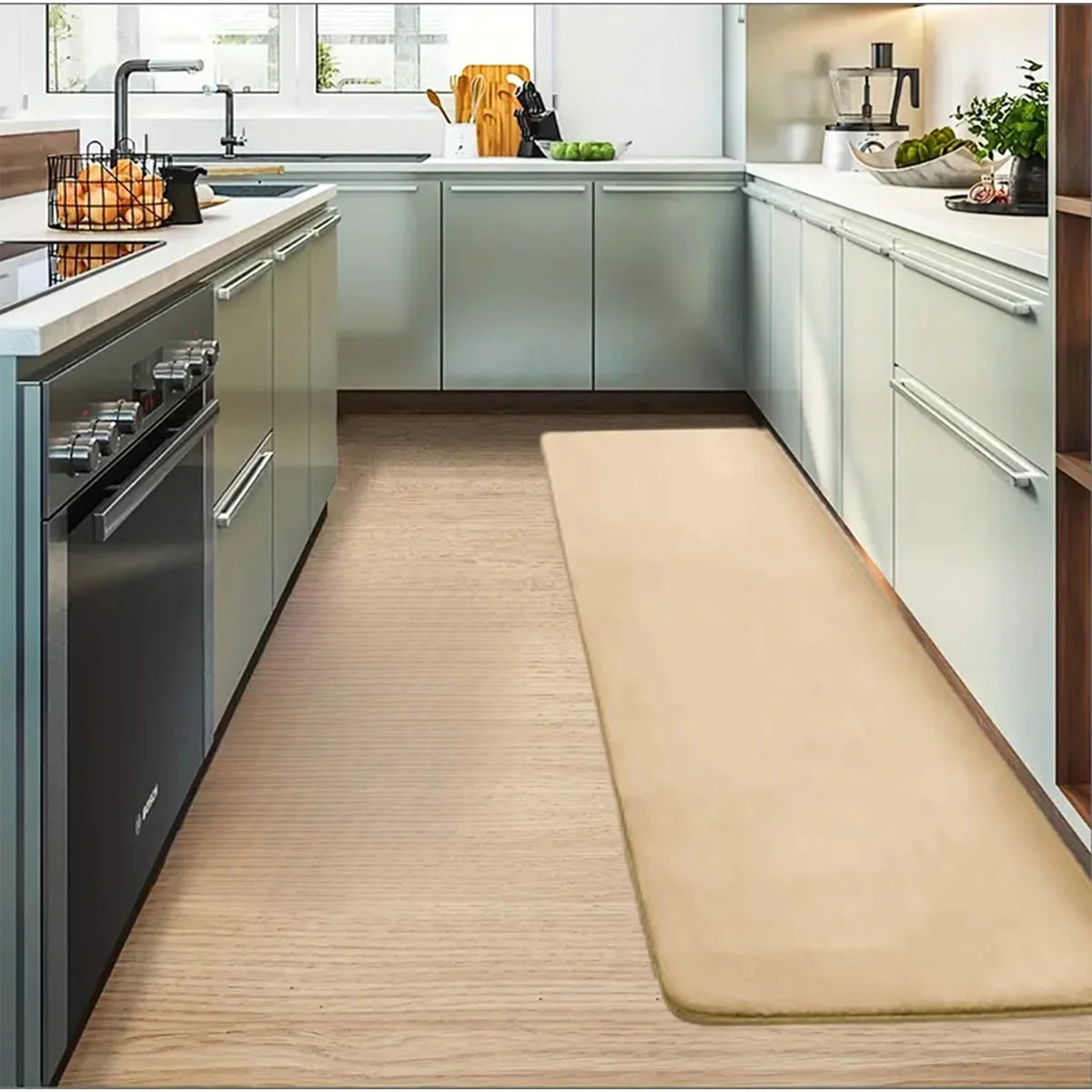 Tapis de cuisine uni Linéa
