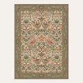 Tapis floral vintage Adèle, vue complète du motif sur fond clair