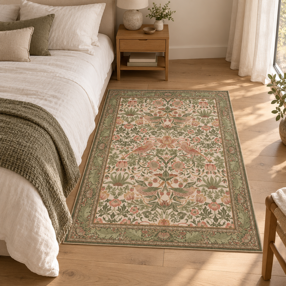Tapis Adèle dans la pièce, vue d'ensemble