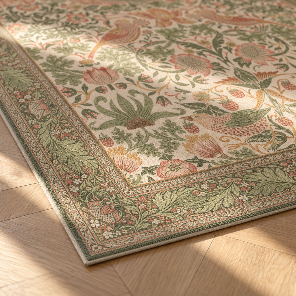 Angle du tapis Adèle en gros plan