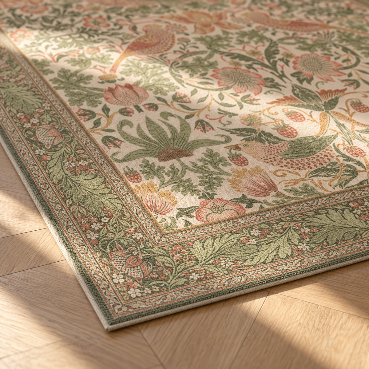 Angle du tapis Adèle en gros plan