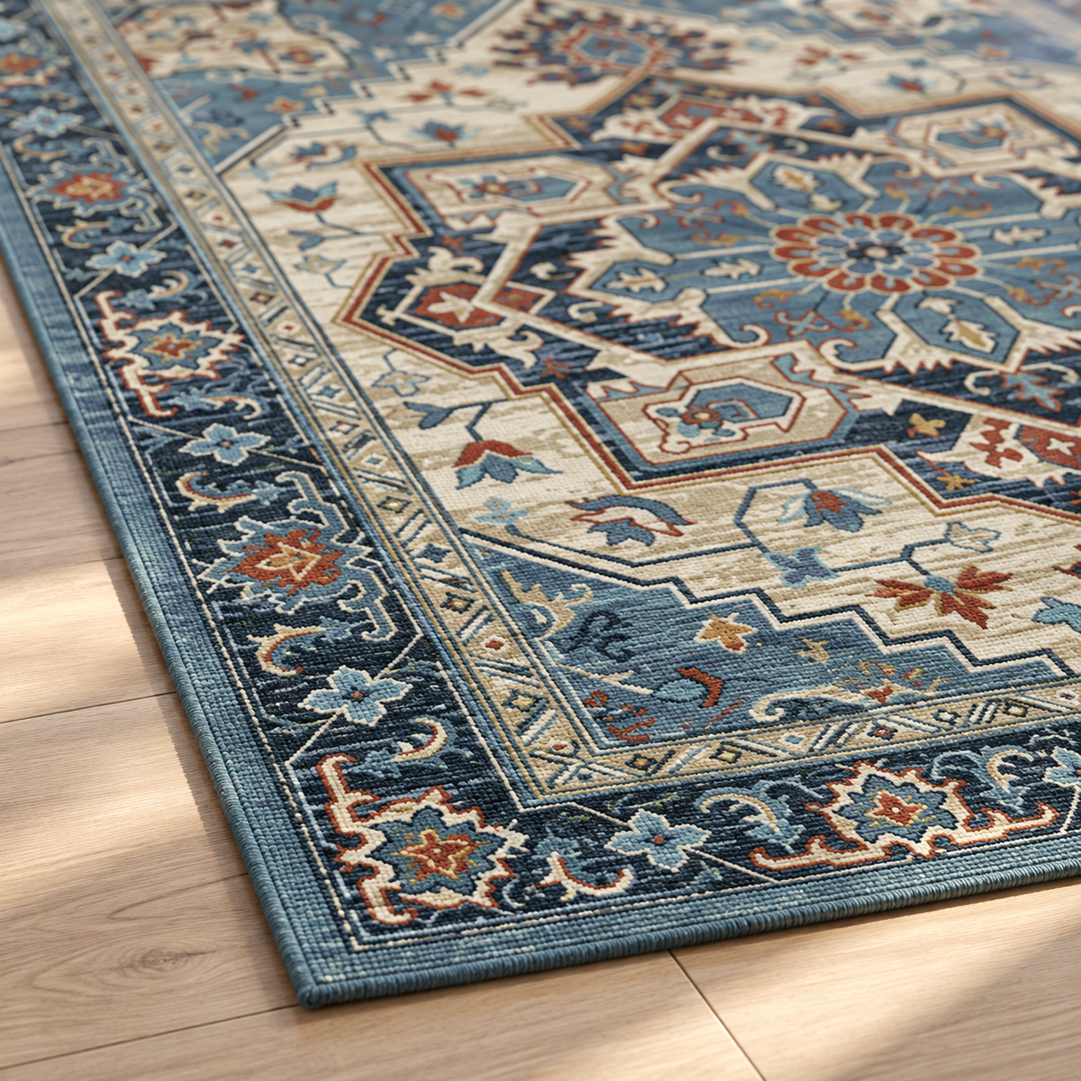 Angle du tapis Alba en gros plan