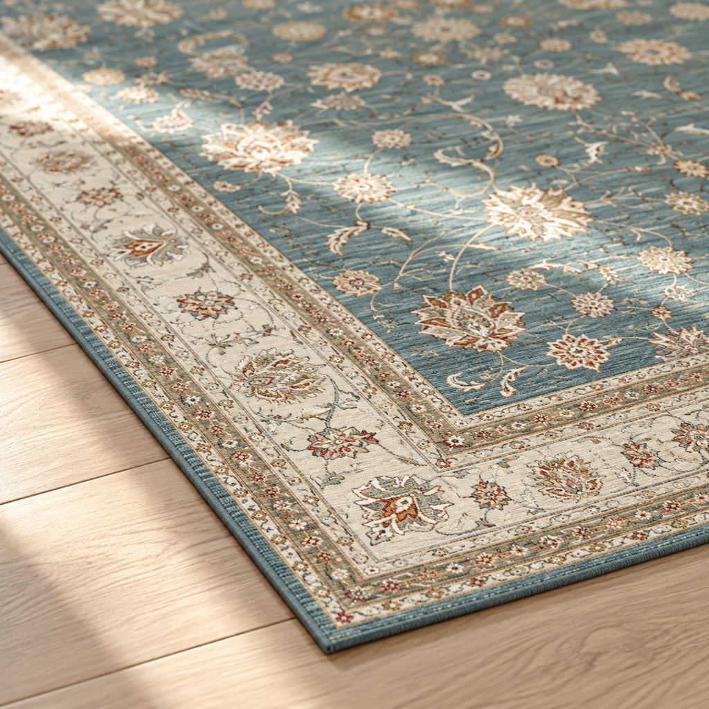 Angle du tapis Albaïa en gros plan