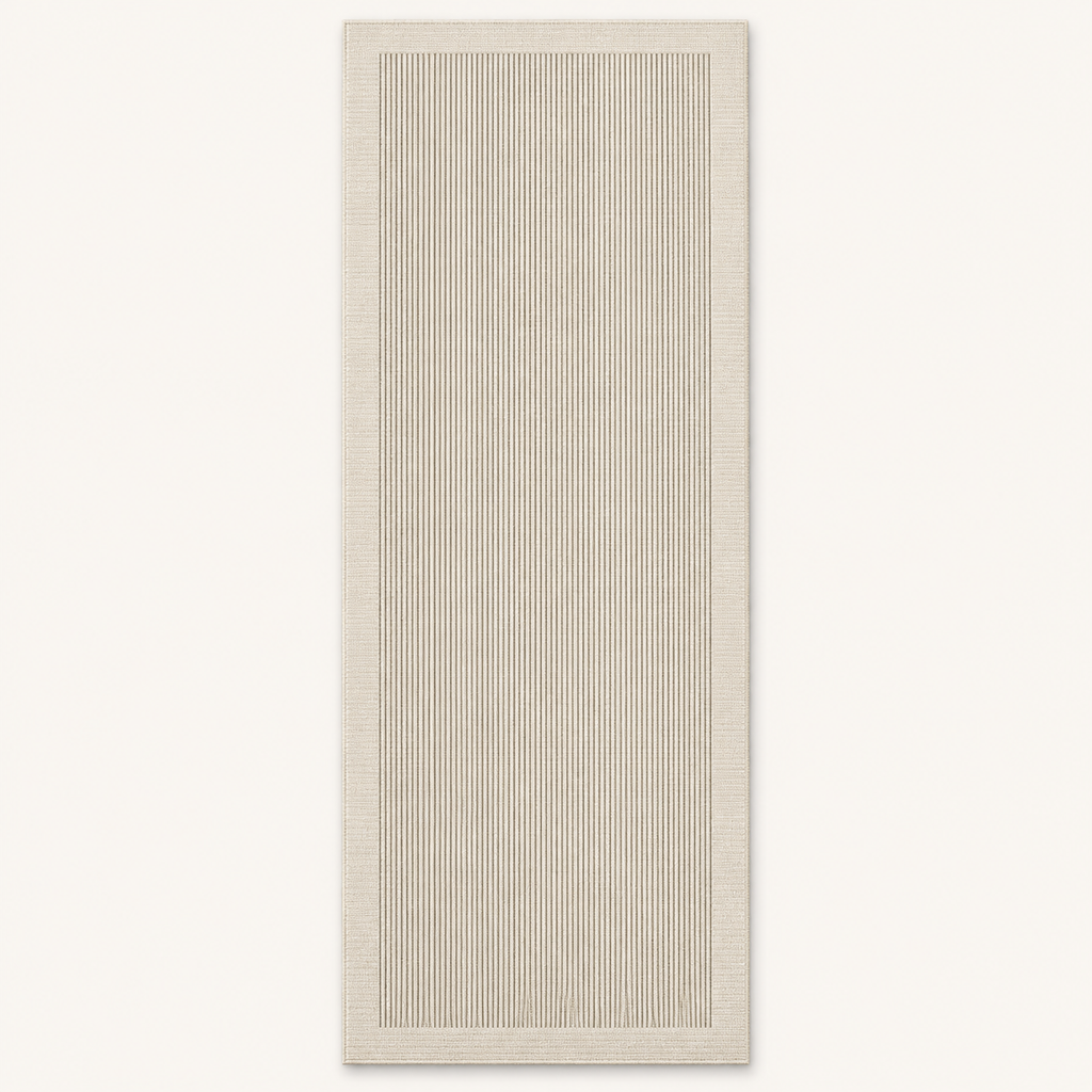 Tapis de cuisine absorbant Alice, vue complète du motif sur fond clair
