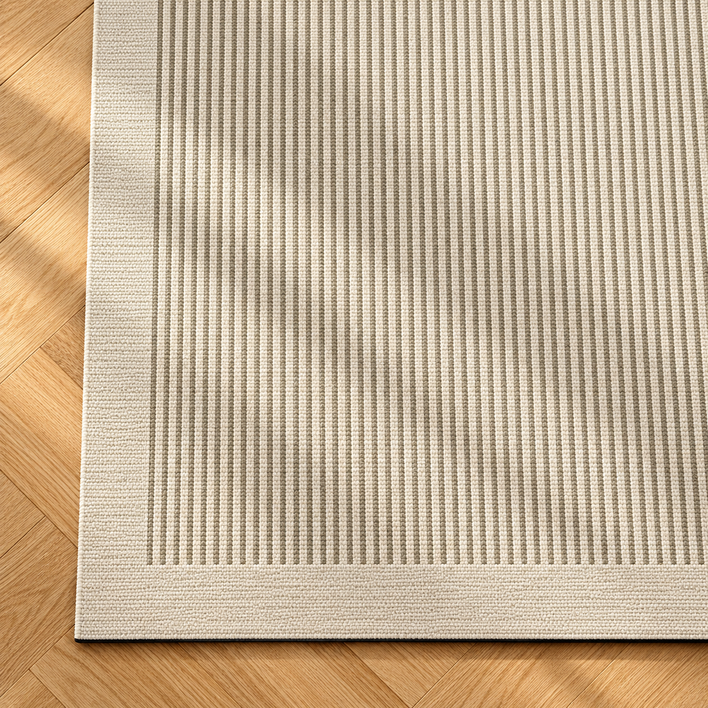 Détail du motif du tapis Alice, vu du dessus