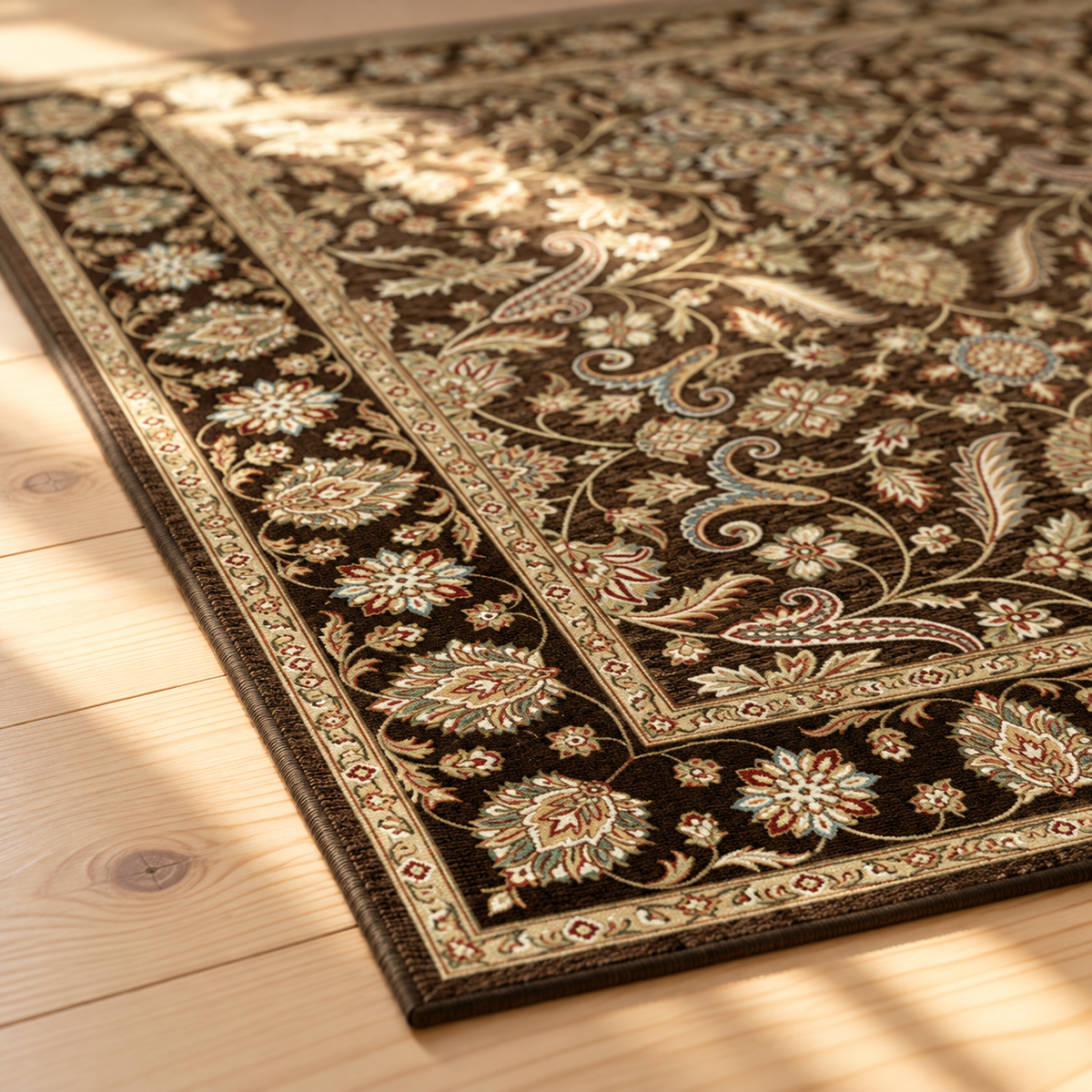 Angle du tapis Aliénor en gros plan