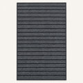 Tapis d'entrée strié Ardoise, vue complète du motif sur fond clair