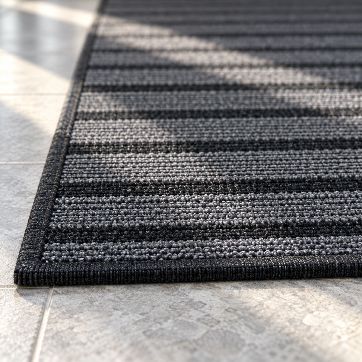Bord du tapis Ardoise en gros plan