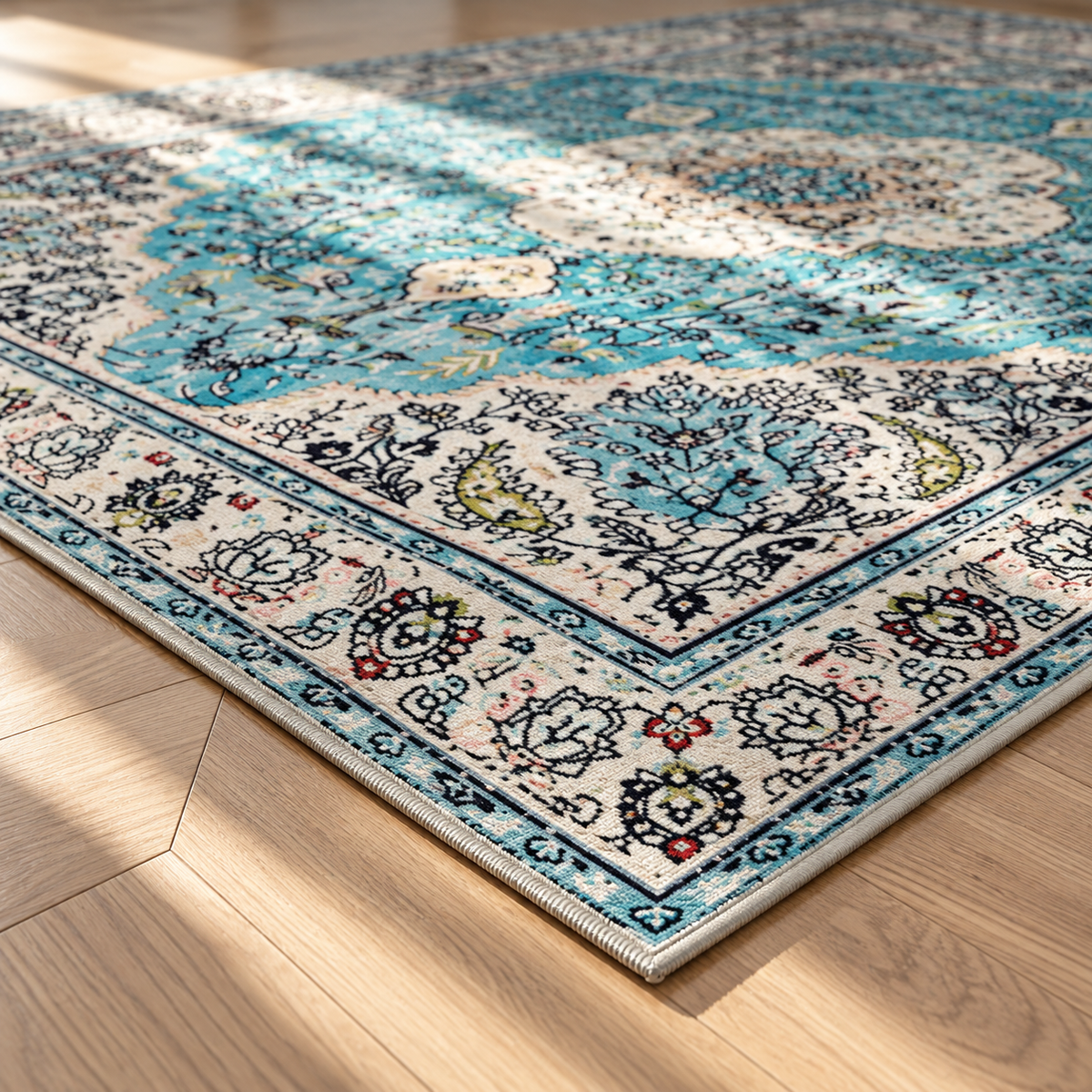 Angle du tapis Aurore en gros plan