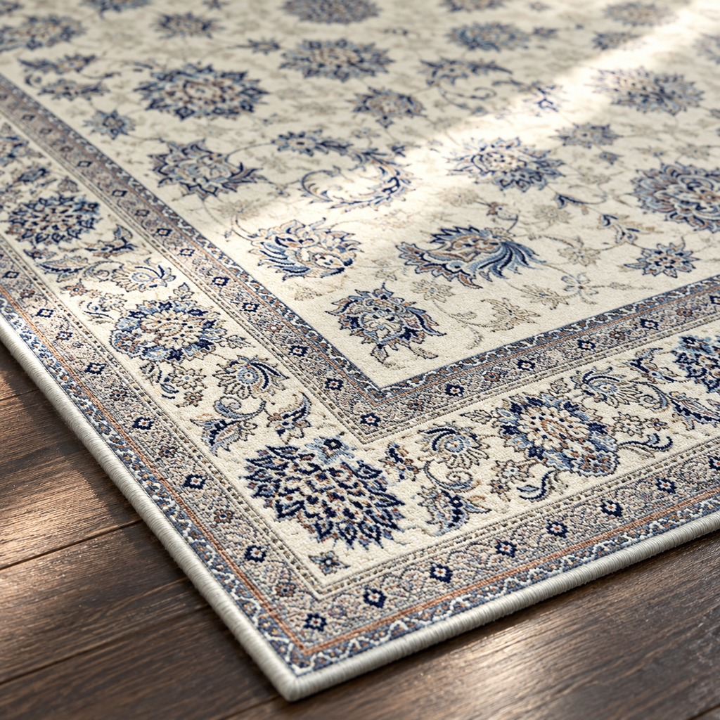 Angle du tapis Azélie en gros plan