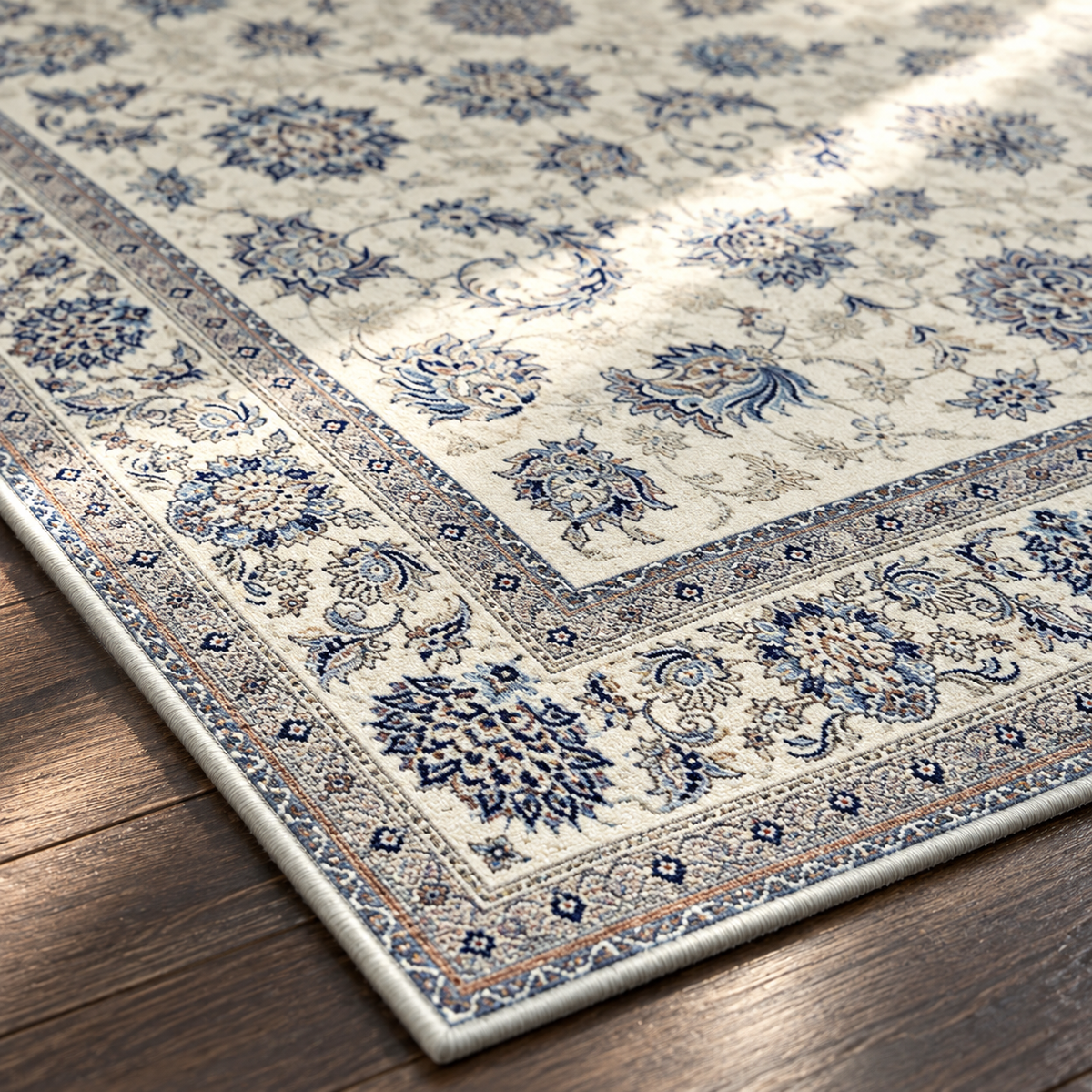 Angle du tapis Azélie en gros plan