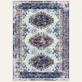 Tapis géométrique rétro Béatrice, vue complète du motif sur fond clair
