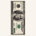 Tapis graphique Dollar Brooklyn, vue complète du motif sur fond clair