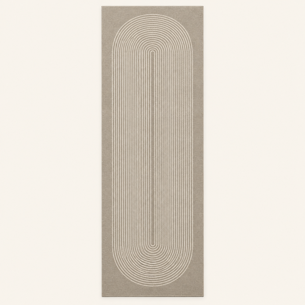 Tapis de cuisine absorbant Camille, vue complète du motif sur fond clair