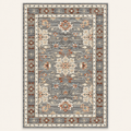 Tapis géométrique rétro Céleste, vue complète du motif sur fond clair