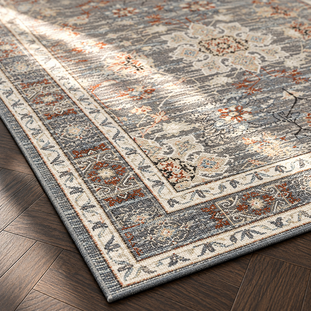 Angle du tapis Céleste en gros plan