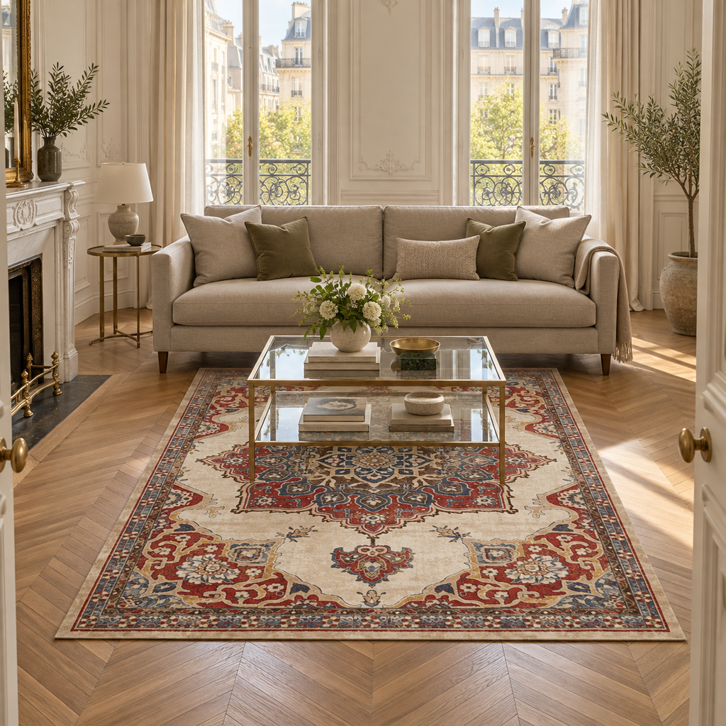 Tapis Célia dans la pièce, vue d'ensemble