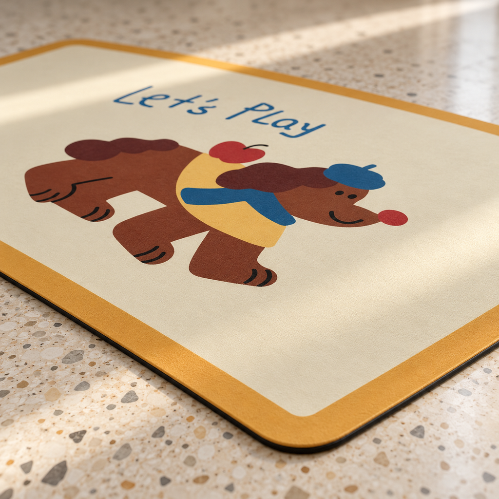 Bord du tapis Charlie en gros plan