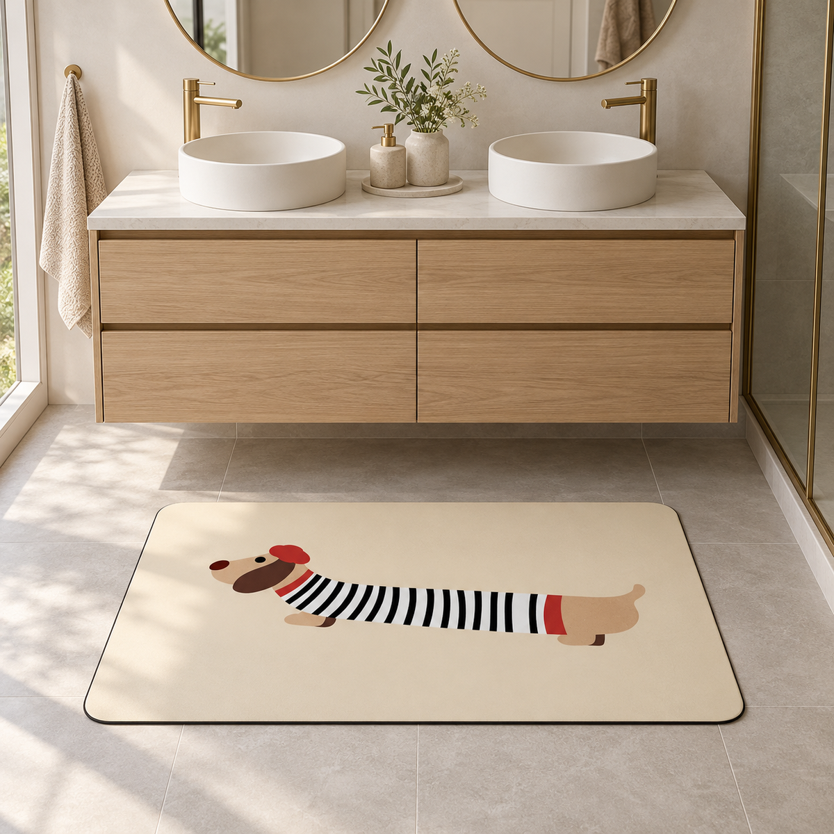 Tapis Clémentine dans la pièce, vue d'ensemble