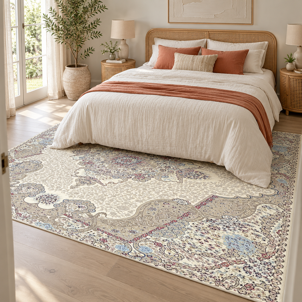 Tapis Dalia dans la pièce, vue d'ensemble