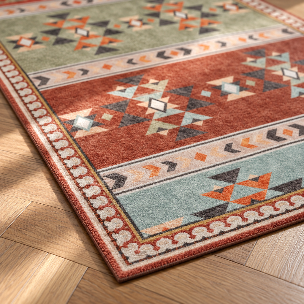 Angle du tapis Éléonore en gros plan