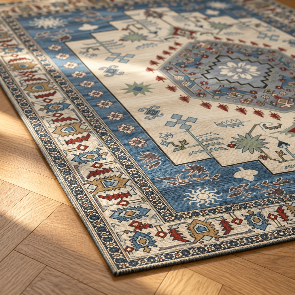 Angle du tapis Émeline en gros plan