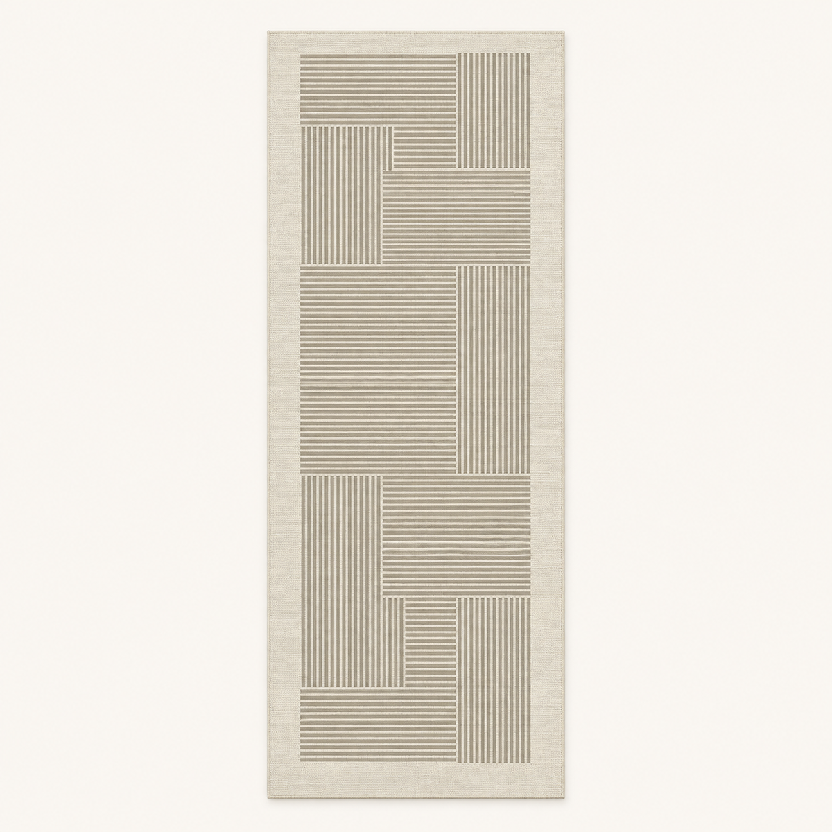 Tapis de cuisine absorbant Emma, vue complète du motif sur fond clair
