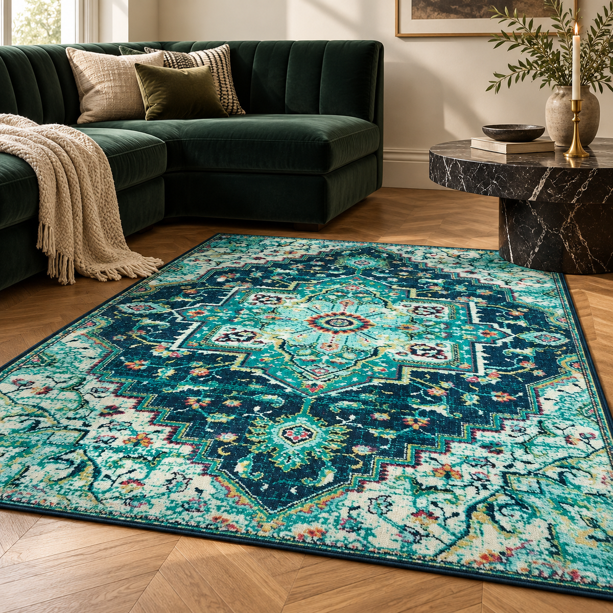 Tapis Floriane en situation, ambiance