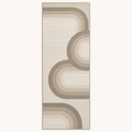 Tapis de cuisine absorbant Gabrielle, vue complète du motif sur fond clair