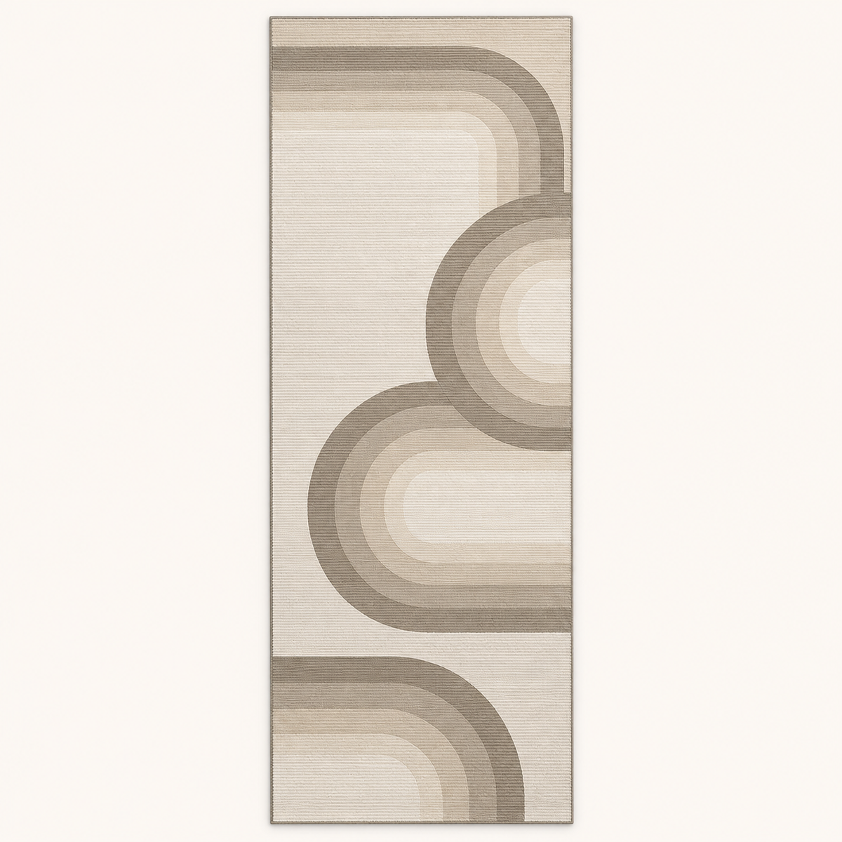 Tapis de cuisine absorbant Gabrielle, vue complète du motif sur fond clair