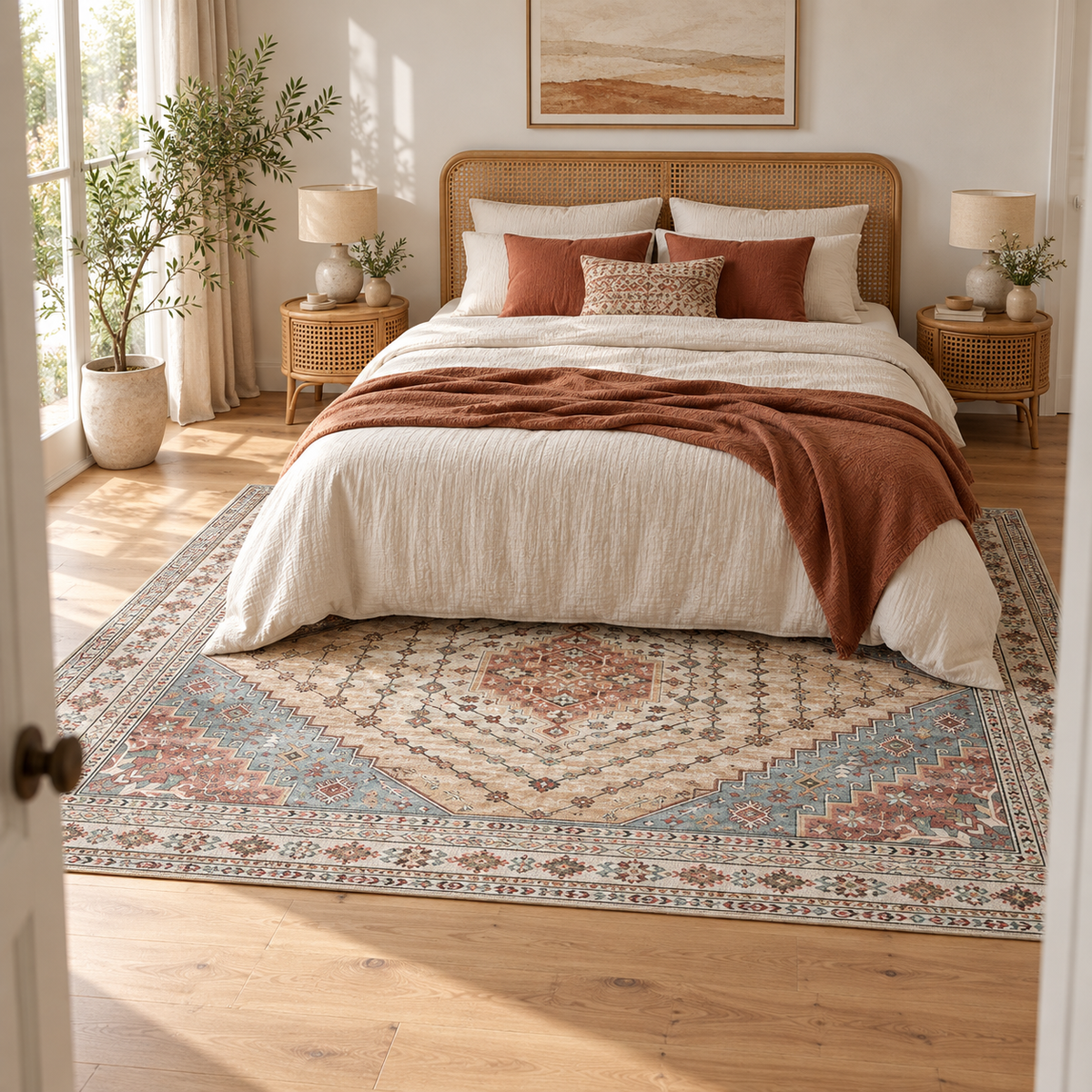 Tapis Hortense dans la pièce, vue d'ensemble