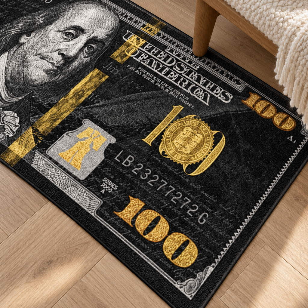 Détail du motif du tapis Hudson, vu du dessus