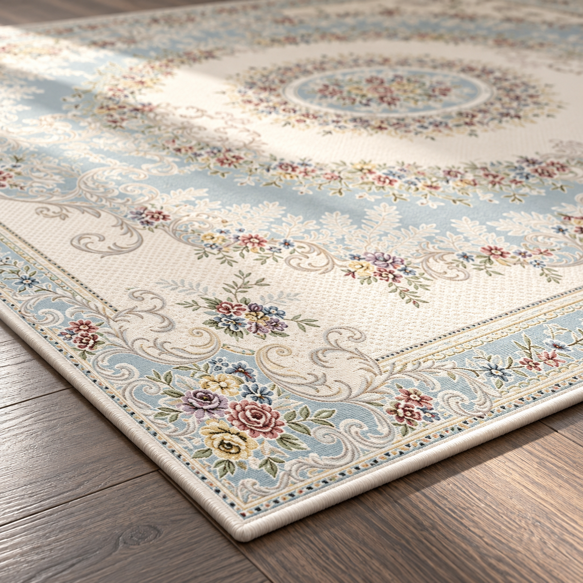 Angle du tapis Isadora en gros plan