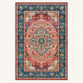 Tapis géométrique rétro Juliette, vue complète du motif sur fond clair