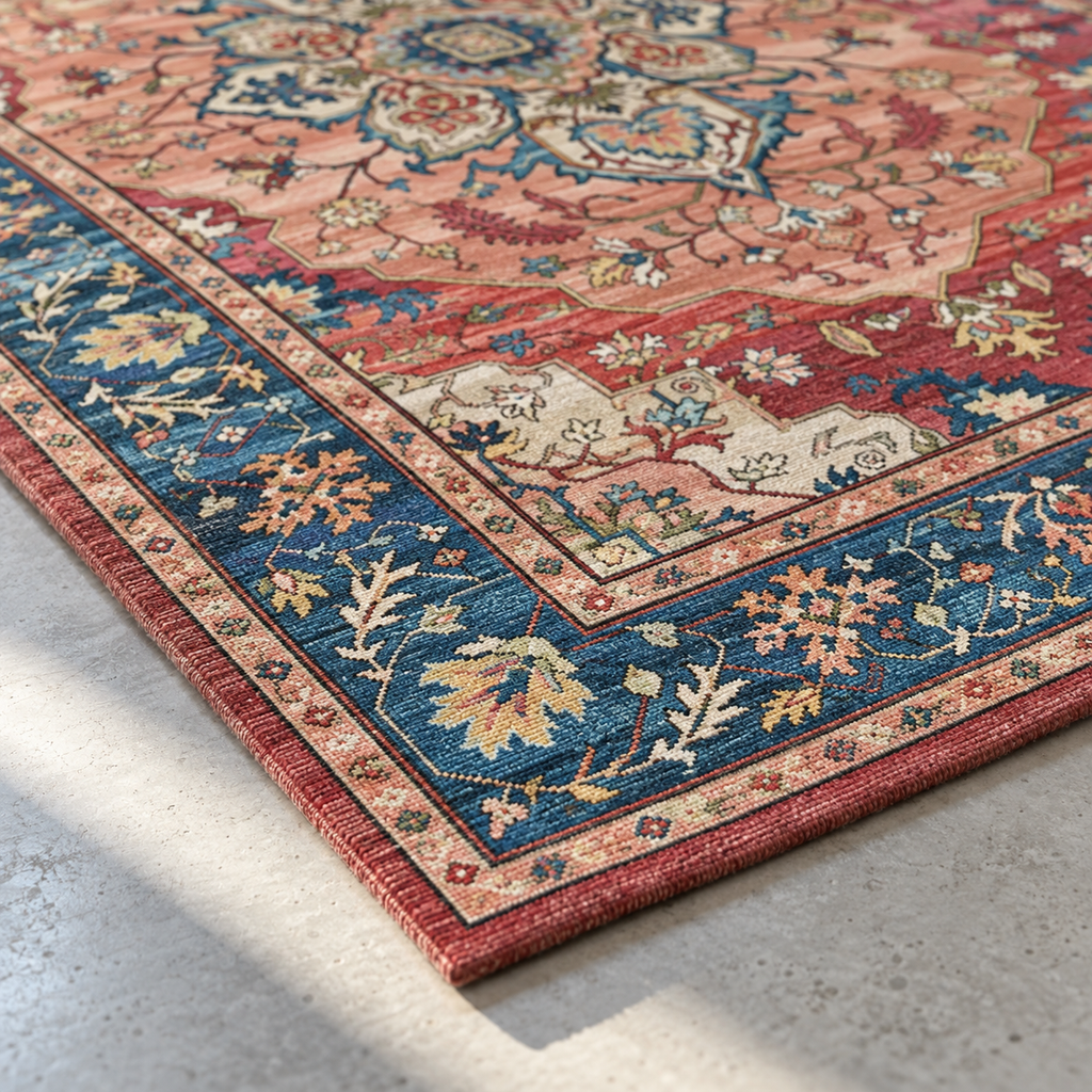 Angle du tapis Juliette en gros plan
