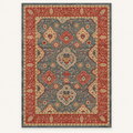 Tapis vintage persan Lina, vue complète du motif sur fond clair