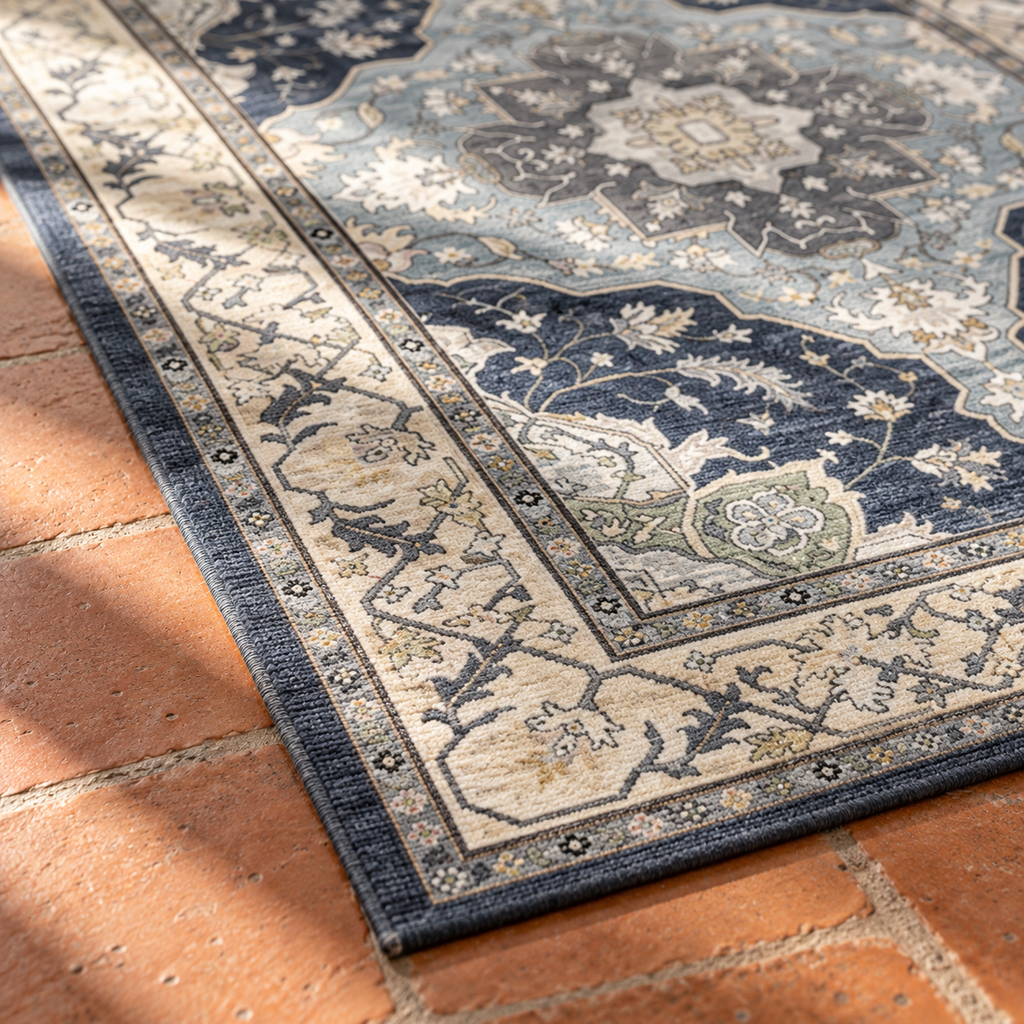 Angle du tapis Linaé en gros plan