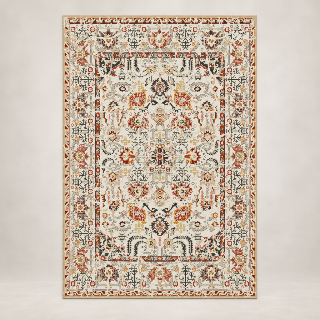Tapis Livia, vue complète du motif sur fond neutre