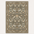 Tapis floral vintage Louise, vue complète du motif sur fond clair