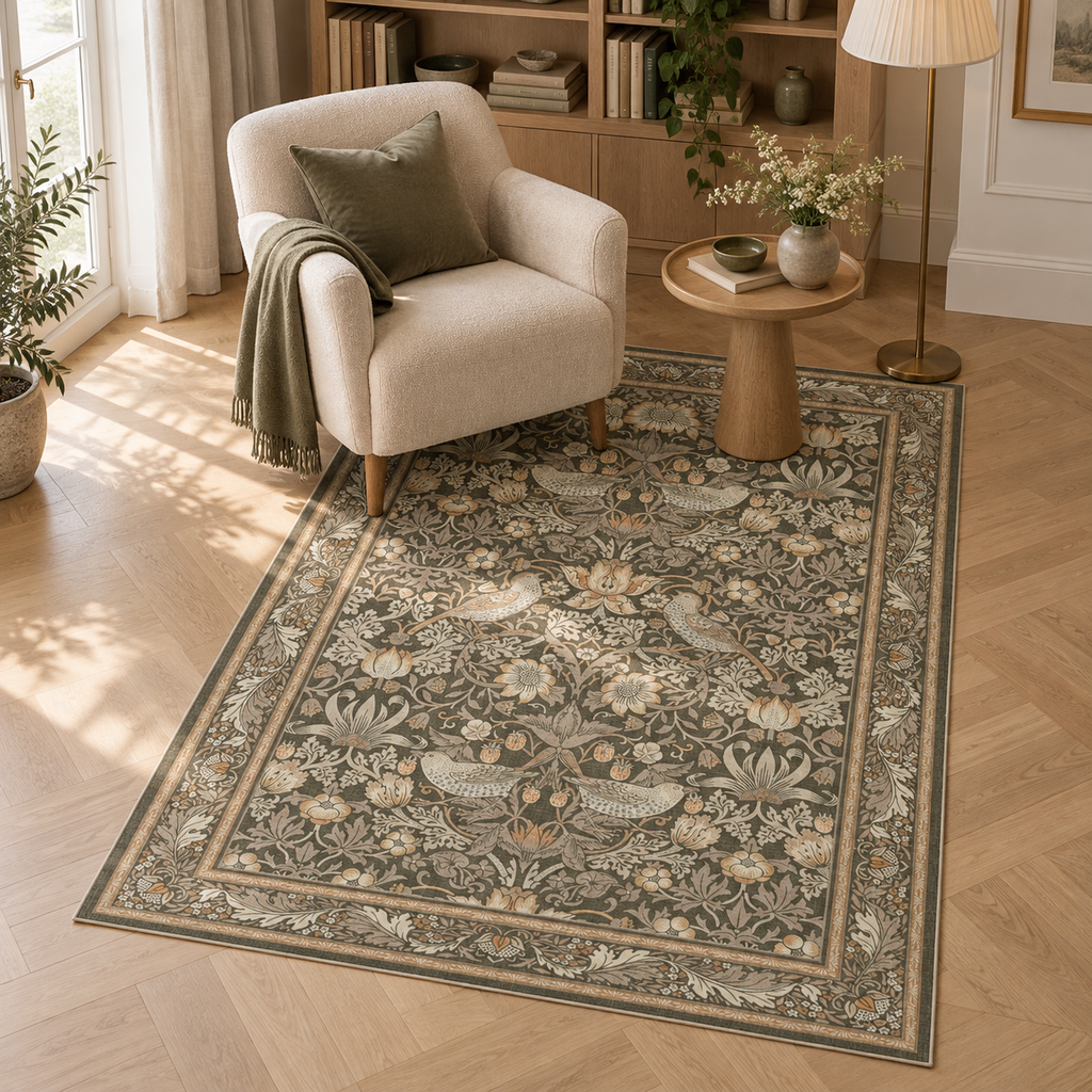 Tapis Louise dans la pièce, vue d'ensemble