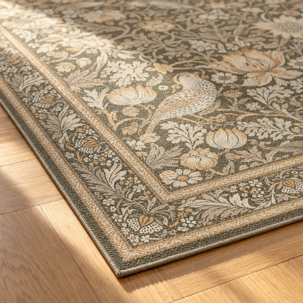 Angle du tapis Louise en gros plan