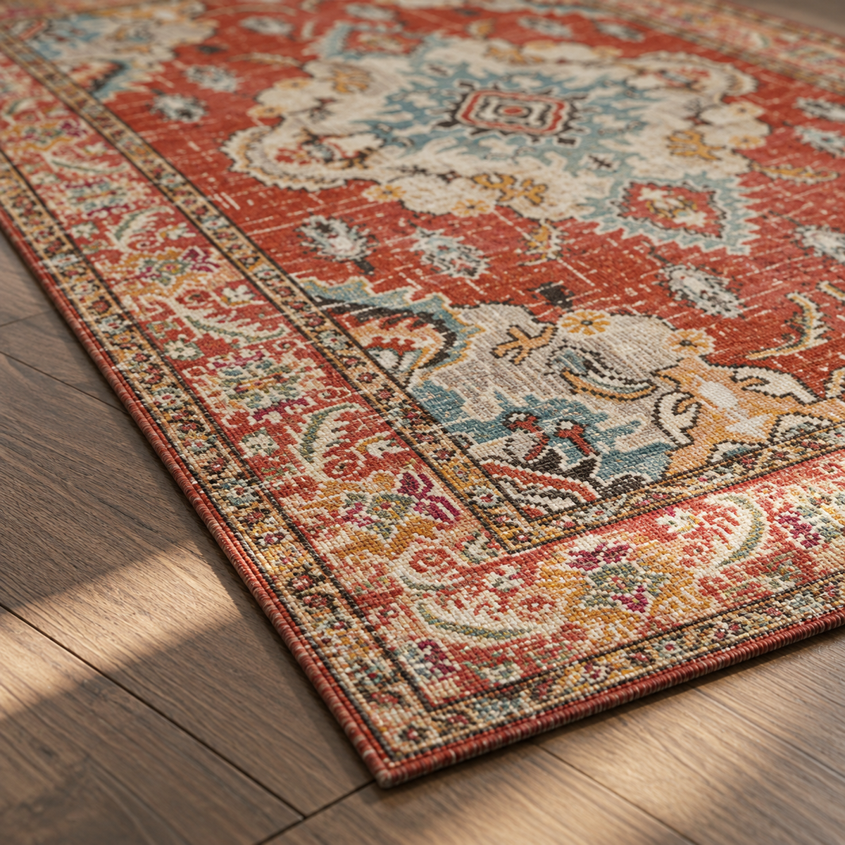 Angle du tapis Maïa en gros plan